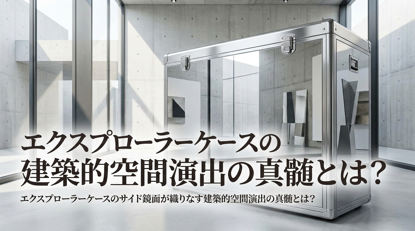 エクスプローラーケースのサイド鏡面が織りなす建築的空間演出の真髄とは？