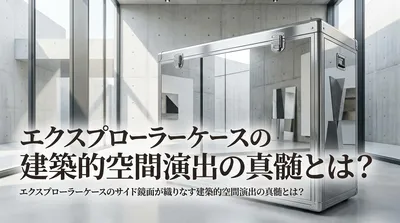 エクスプローラーケースのサイド鏡面が織りなす建築的空間演出の真髄とは？