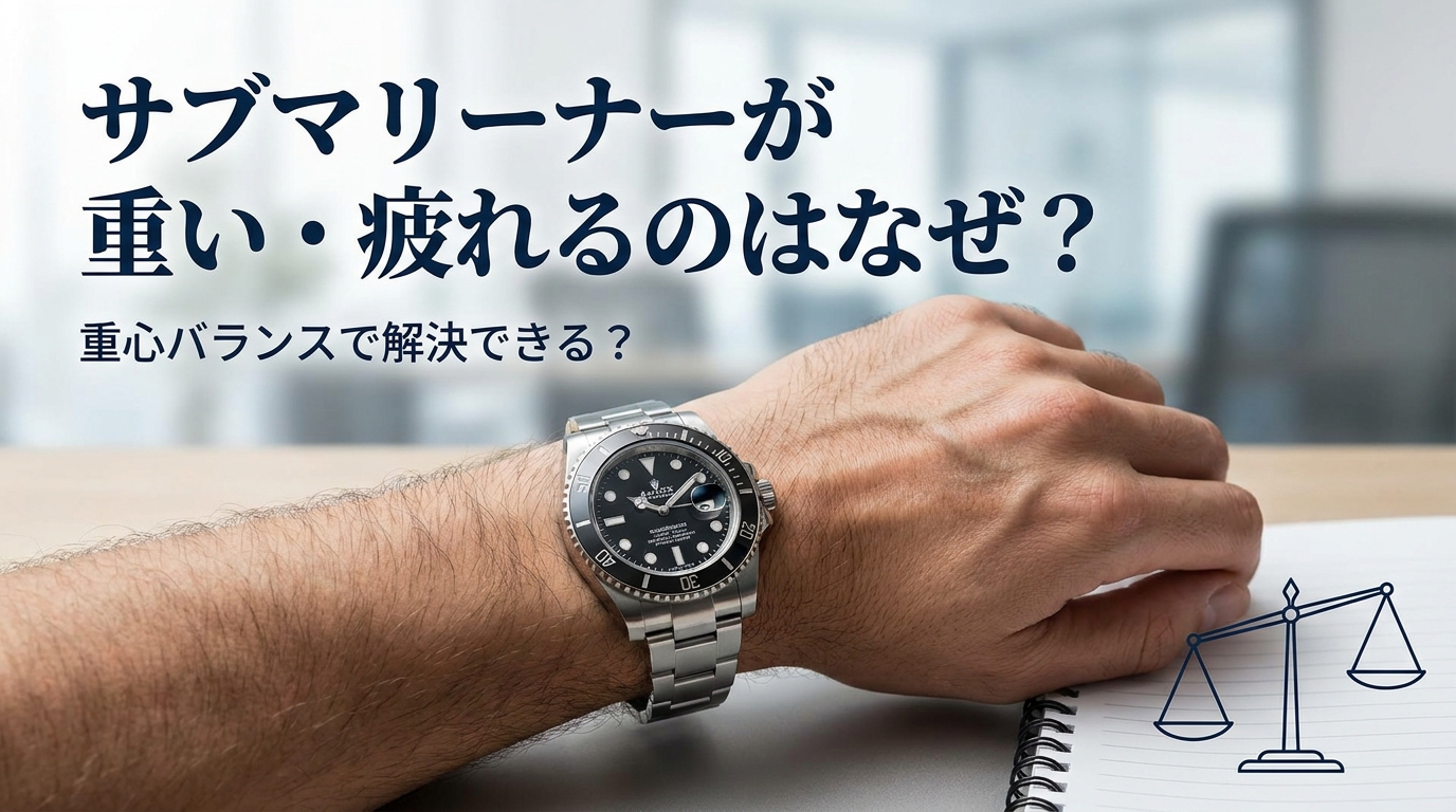 サブマリーナーが重い・疲れるのはなぜ？重心バランスで解決できる？