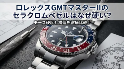 ロレックスGMTマスターIIのセラクロムベゼルはなぜ硬い？モース硬度と構造を徹底比較！