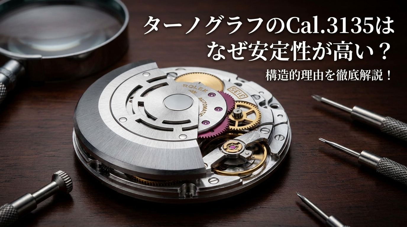 ターノグラフのCal.3135はなぜ安定性が高い？構造的理由を徹底解説！