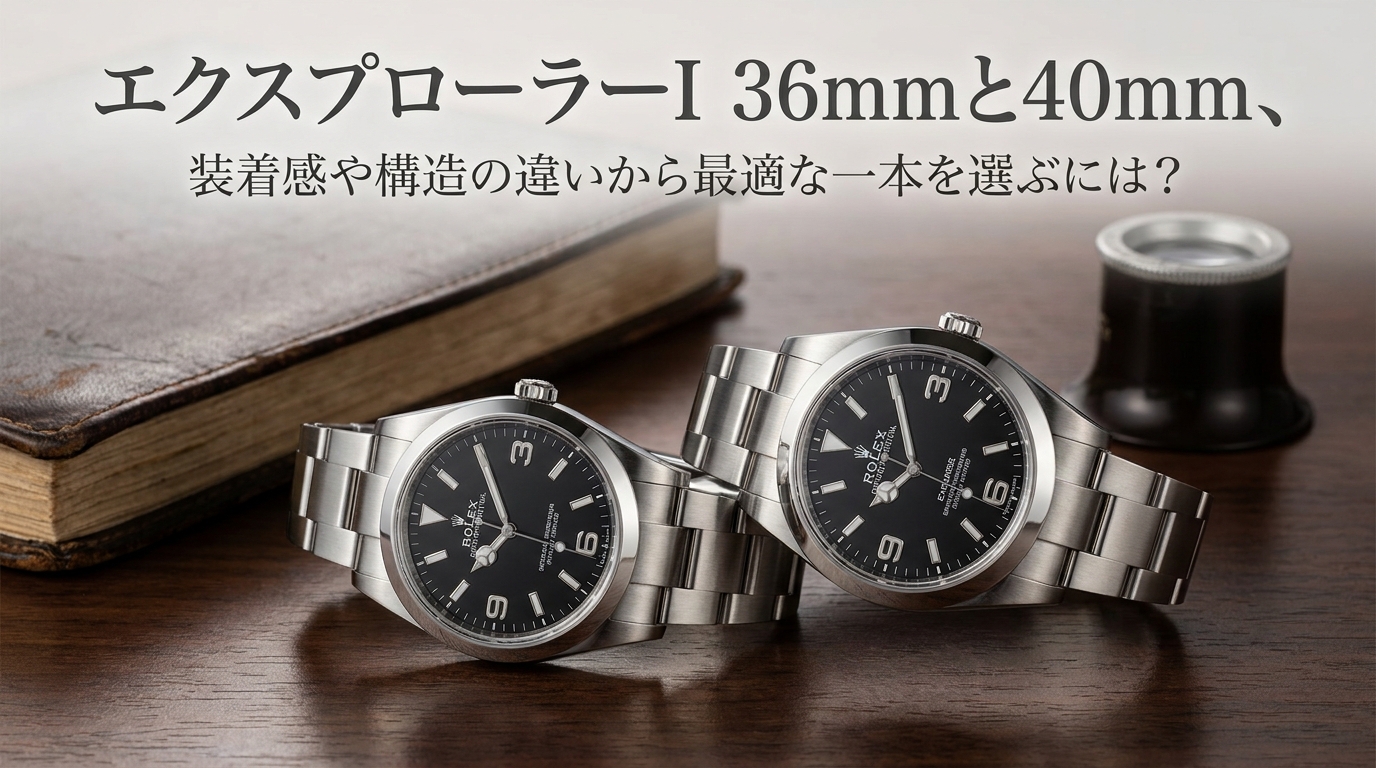 エクスプローラーI 36mmと40mm、装着感や構造の違いから最適な一本を選ぶには？