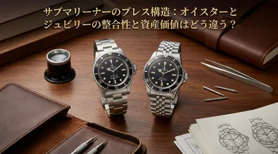 サブマリーナーのブレス構造：オイスターとジュビリーの整合性と資産価値はどう違う？