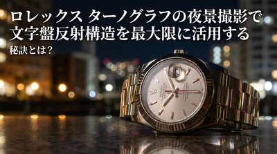 ロレックス ターノグラフの夜景撮影で文字盤反射構造を最大限に活用する秘訣とは？