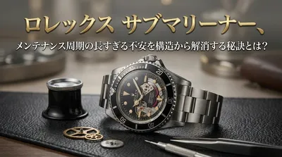 ロレックス サブマリーナー、メンテナンス周期の長すぎる不安を構造から解消する秘訣とは？
