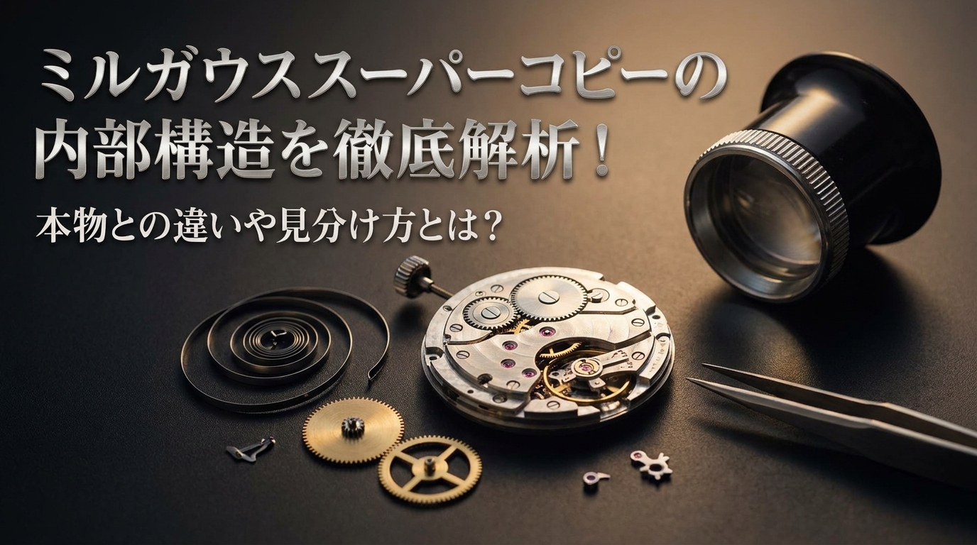 ミルガウススーパーコピーの内部構造を徹底解析!本物との違いや見分け方とは?