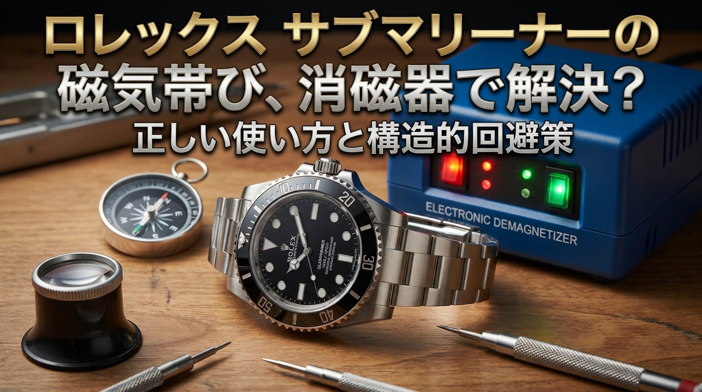 ロレックス サブマリーナーの磁気帯び、消磁器で解決？正しい使い方と構造的回避策