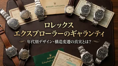 ロレックス エクスプローラーのギャランティ、年代別デザイン・構造変遷の真実とは？