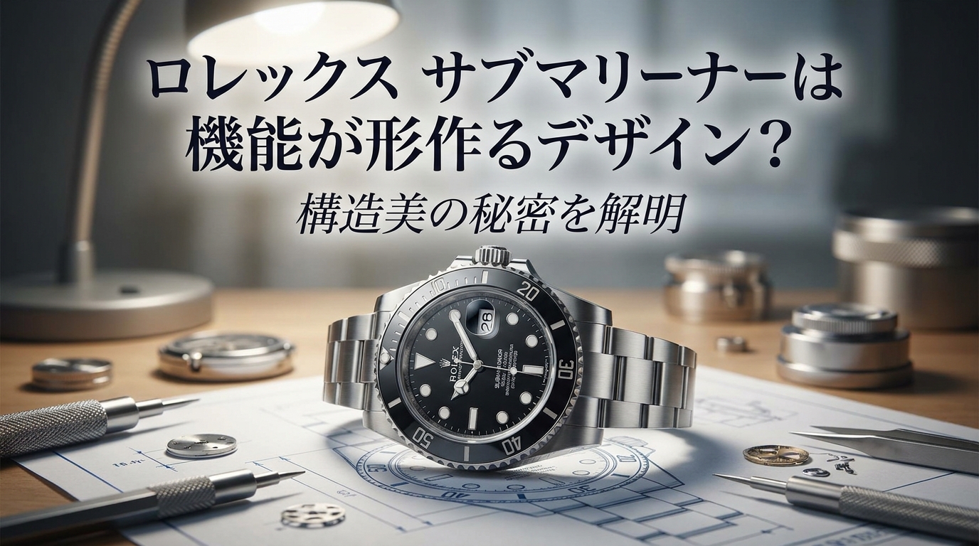 ロレックス サブマリーナーは機能が形作るデザイン？構造美の秘密を解明
