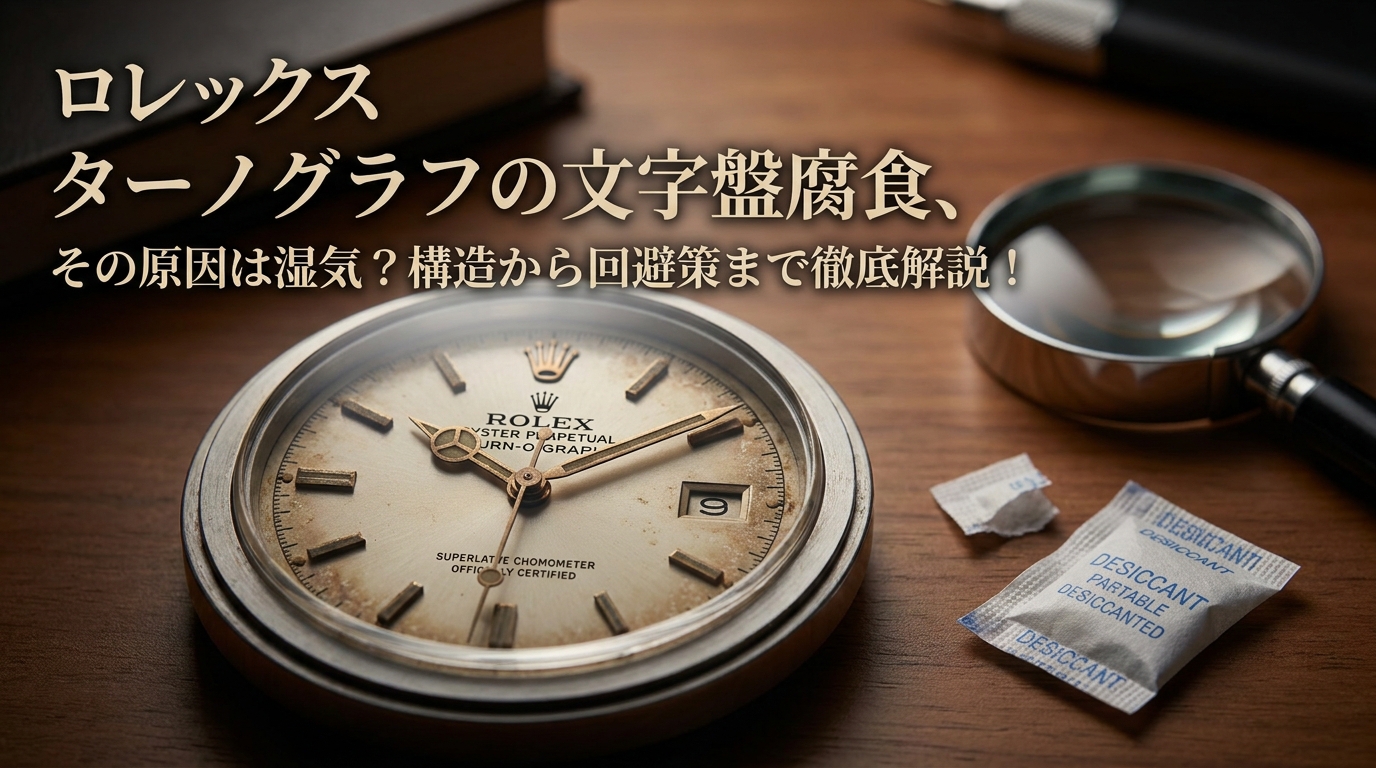 ロレックス ターノグラフの文字盤腐食、その原因は湿気？構造から回避策まで徹底解説！