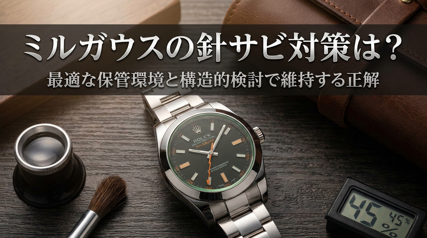 ミルガウスの針サビ対策は？最適な保管環境と構造的検討で維持する正解