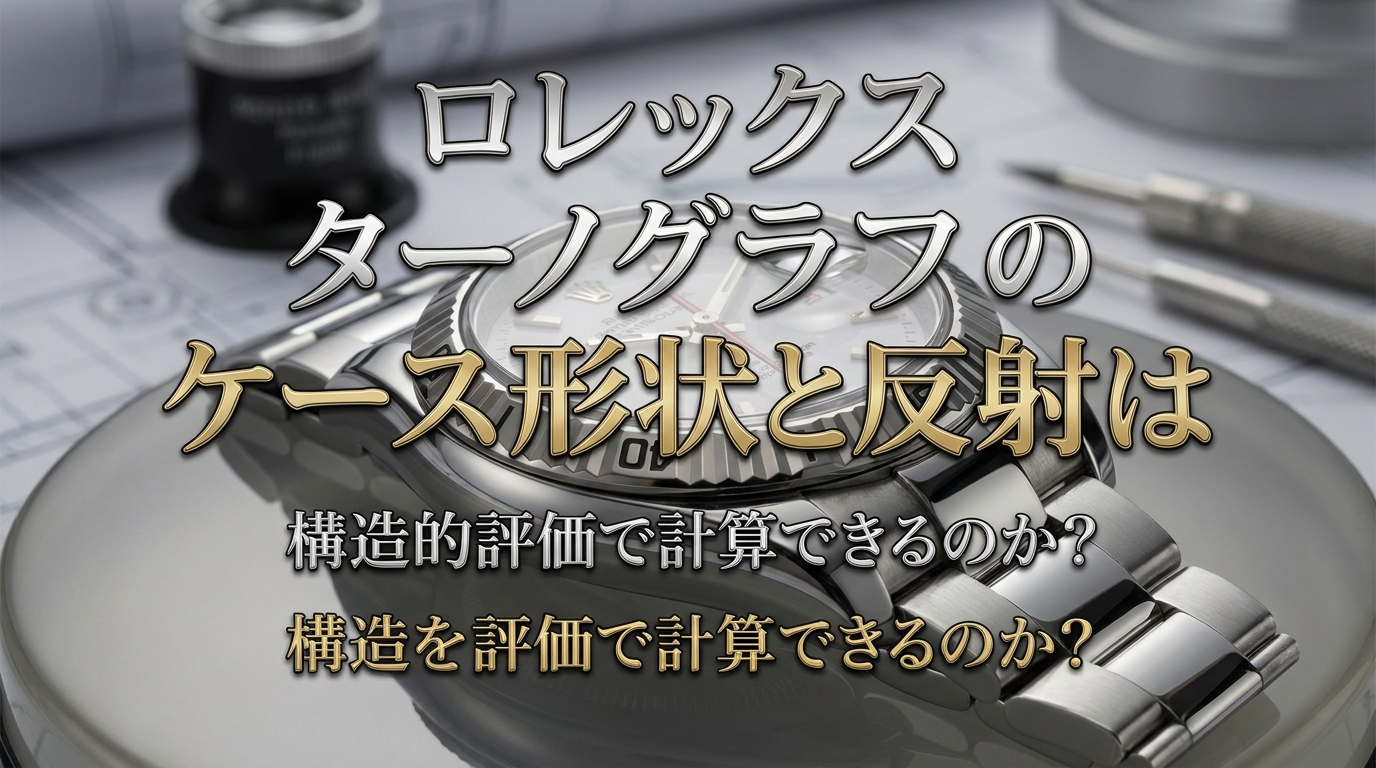 ロレックス ターノグラフのケース形状と反射は構造的評価で計算できるのか?