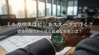 ミルガウスはビジネススーツで浮く？建築的視点から見る最適な対策とは？