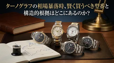 ターノグラフの相場暴落時、賢く買うべき型番と構造的根拠はどこにあるのか？