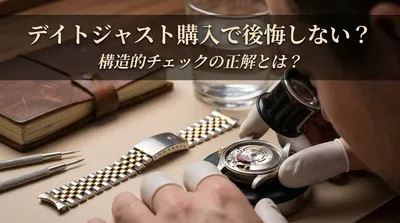 デイトジャスト購入で後悔しない？構造的チェックの正解とは？