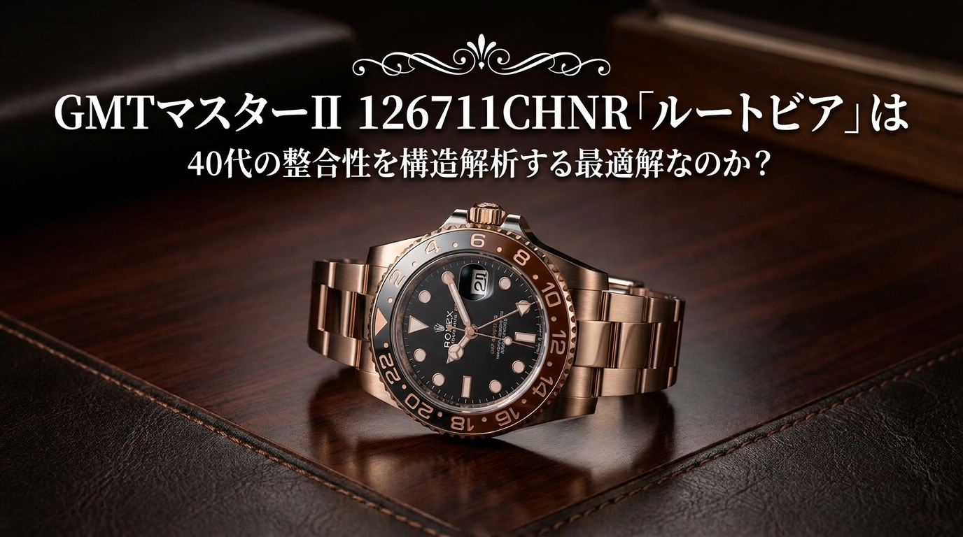 GMTマスターII 126711CHNR「ルートビア」は40代の整合性を構造解析する最適解なのか？