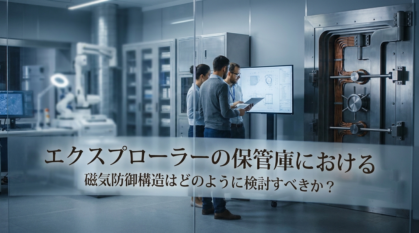 エクスプローラーの保管庫における磁気防御構造はどのように検討すべきか?