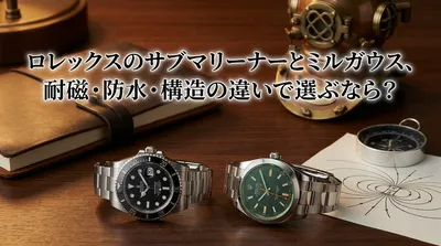 ロレックスのサブマリーナーとミルガウス、耐磁・防水・構造の違いで選ぶなら？