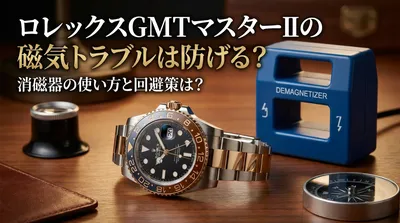 ロレックスGMTマスターIIの磁気トラブルは防げる？消磁器の使い方と回避策は？
