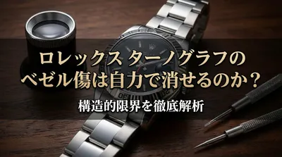 ロレックス ターノグラフのベゼル傷は自力で消せるのか？構造的限界を徹底解析