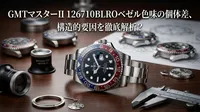 GMTマスターII 126710BLROベゼル色味の個体差、構造的要因を徹底解析？