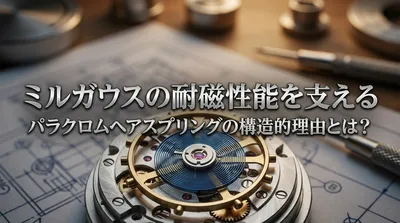 ミルガウスの耐磁性能を支えるパラクロムヘアスプリングの構造的理由とは？