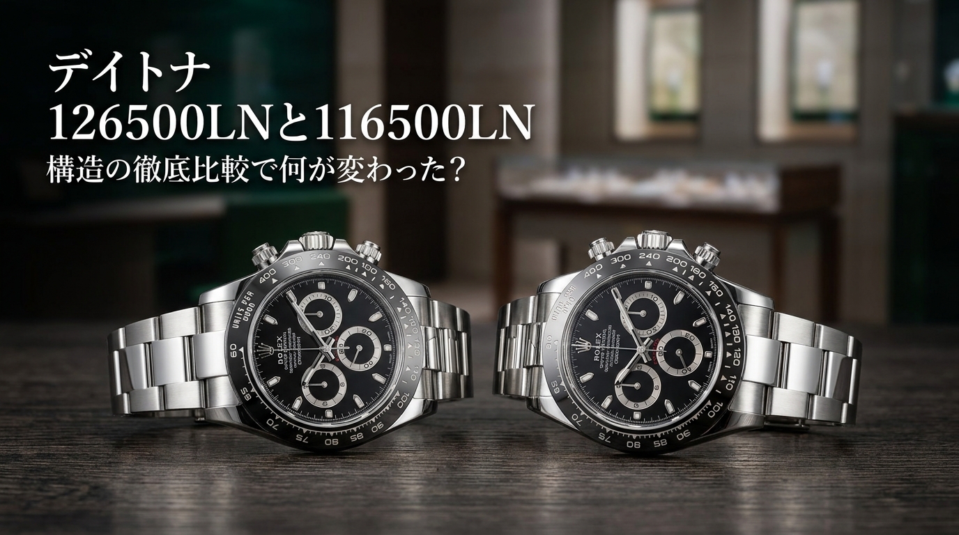 デイトナ 126500LNと116500LN 構造の徹底比較で何が変わった？