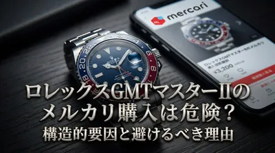 ロレックスGMTマスターIIのメルカリ購入は危険？構造的要因と避けるべき理由とは
