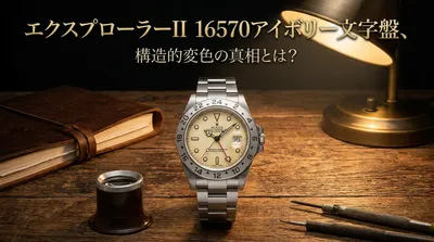 エクスプローラーII 16570アイボリー文字盤、構造的変色の真相とは？