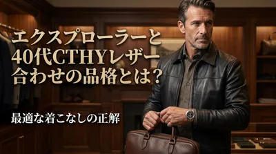 エクスプローラーと40代CTHYレザー合わせの品格とは？最適な着こなしの正解