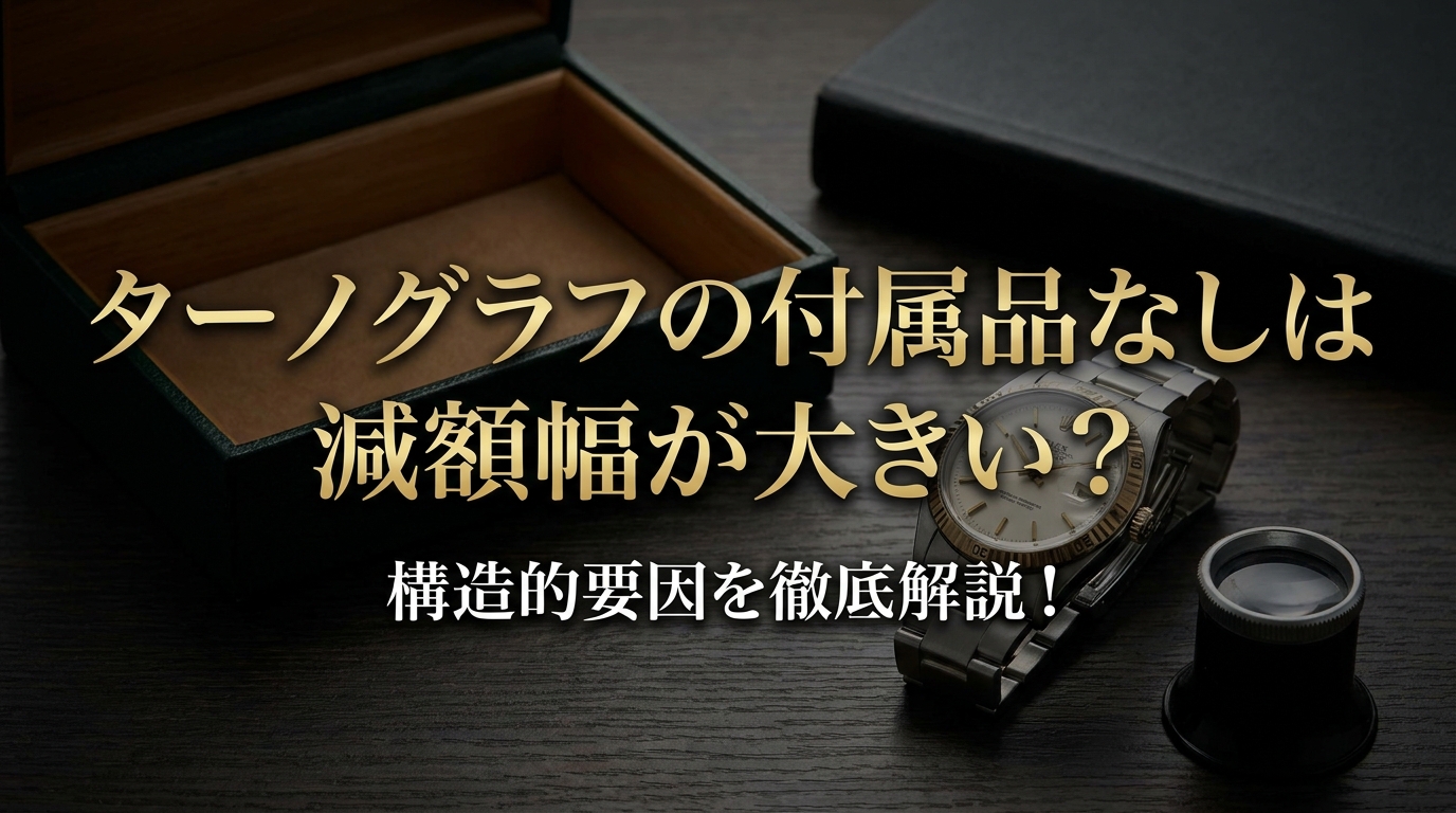 ターノグラフの付属品なしは減額幅が大きい？構造的要因を徹底解説！