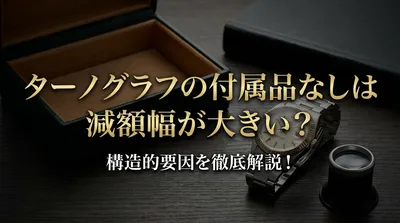 ターノグラフの付属品なしは減額幅が大きい？構造的要因を徹底解説！