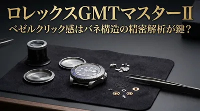 ロレックスGMTマスターII ベゼルクリック感はバネ構造の精密解析が鍵？
