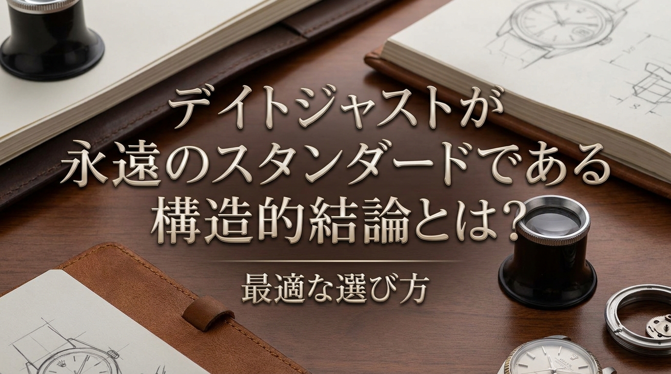 デイトジャストが永遠のスタンダードである構造的結論とは？最適な選び方