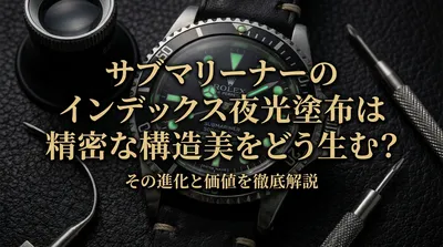サブマリーナーのインデックス夜光塗布は精密な構造美をどう生む？その進化と価値を徹底解説