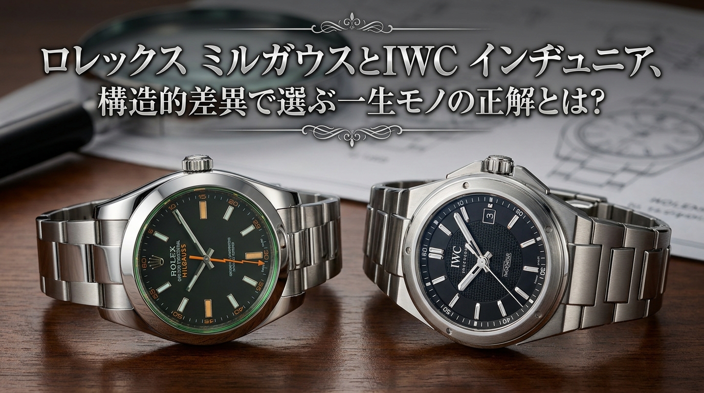 ロレックス ミルガウスとIWC インヂュニア、構造的差異で選ぶ一生モノの正解とは?