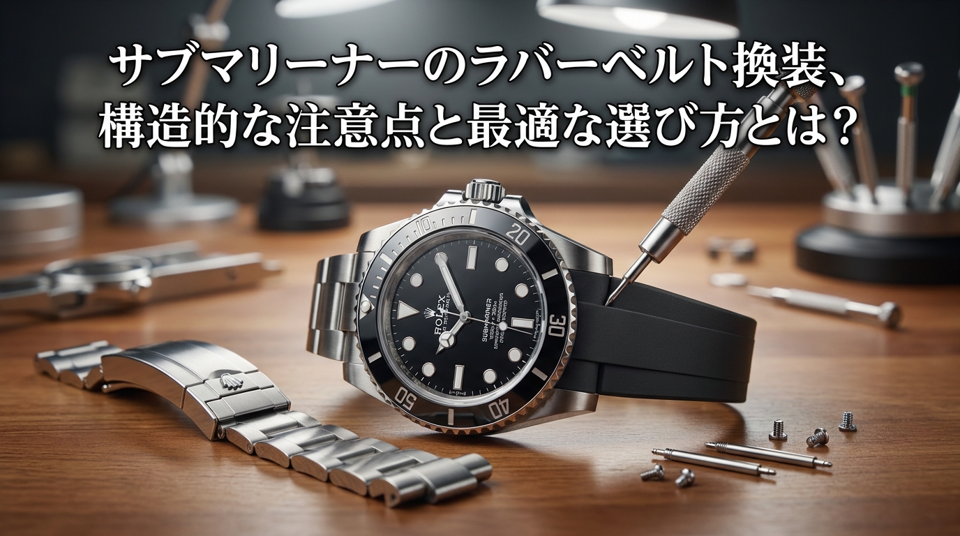 サブマリーナーのラバーベルト換装、構造的な注意点と最適な選び方とは？