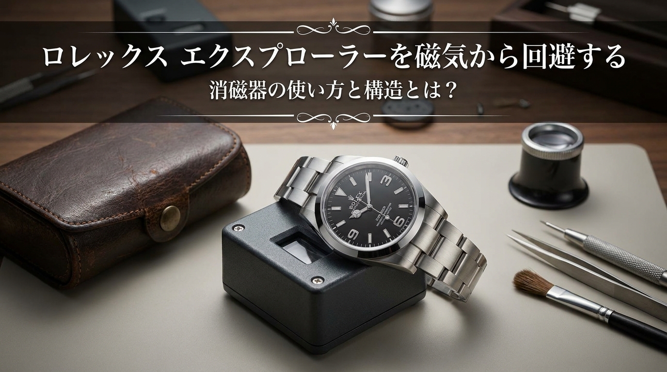 ロレックス エクスプローラーを磁気から回避する消磁器の使い方と構造とは？