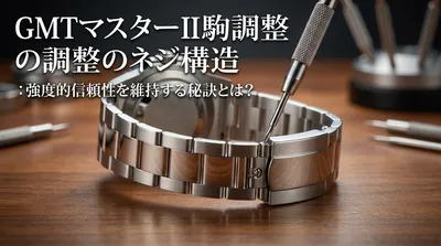 GMTマスターII駒調整のネジ構造：強度的信頼性を維持する秘訣とは？