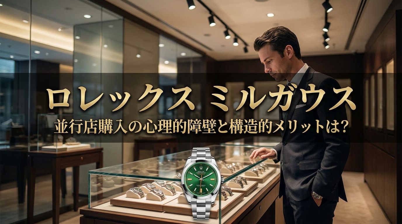ロレックス ミルガウス 並行店購入の心理的障壁と構造的メリットは？