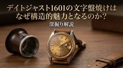 デイトジャスト1601の文字盤焼けはなぜ構造的魅力となるのか？深掘り解説