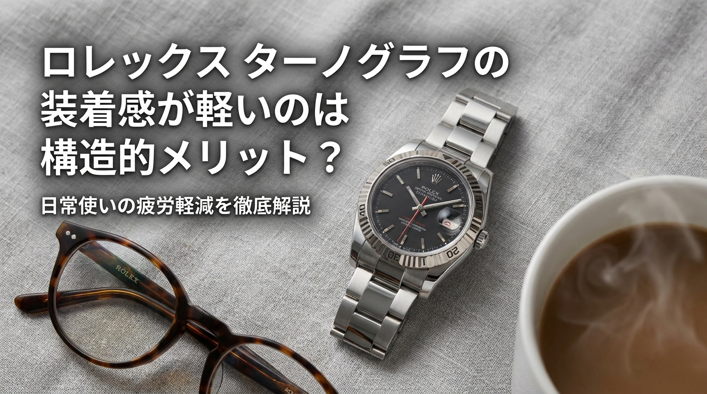 ロレックス ターノグラフの装着感が軽いのは構造的メリット？日常使いの疲労軽減を徹底解説