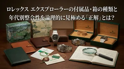 ロレックス エクスプローラーの付属品・箱の種類と年代別整合性を論理的に見極める「正解」とは？