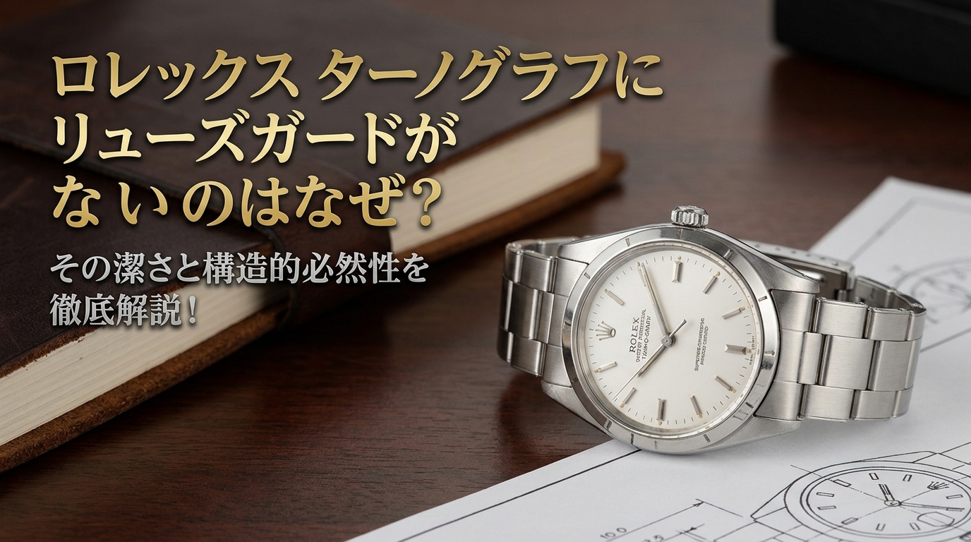 ロレックス ターノグラフにリューズガードがないのはなぜ？その潔さと構造的必然性を徹底解説！
