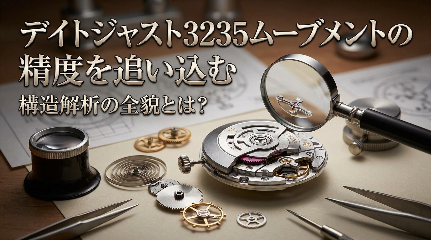 デイトジャスト3235ムーブメントの精度を追い込む構造解析の全貌とは？