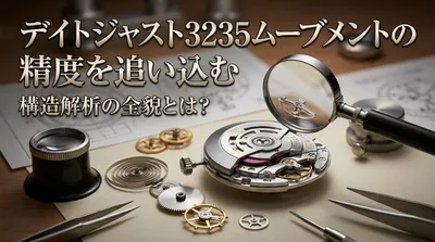 デイトジャスト3235ムーブメントの精度を追い込む構造解析の全貌とは？