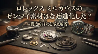 ロレックス ミルガウスのゼンマイ素材はなぜ進化した？構造的背景を徹底解説