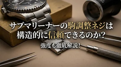 サブマリーナーの駒調整ネジは構造的に信頼できるのか？強度も徹底解説！