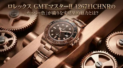 ロレックス GMTマスターII 126711CHNRの「カッパー色」が織りなす建築的魅力とは？