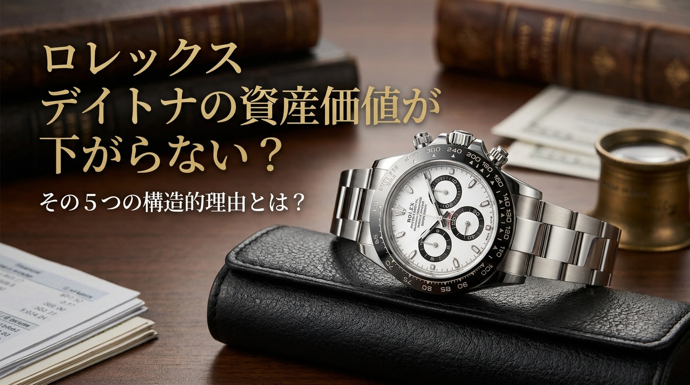 ロレックス デイトナの資産価値が下がらない？その5つの構造的理由とは？